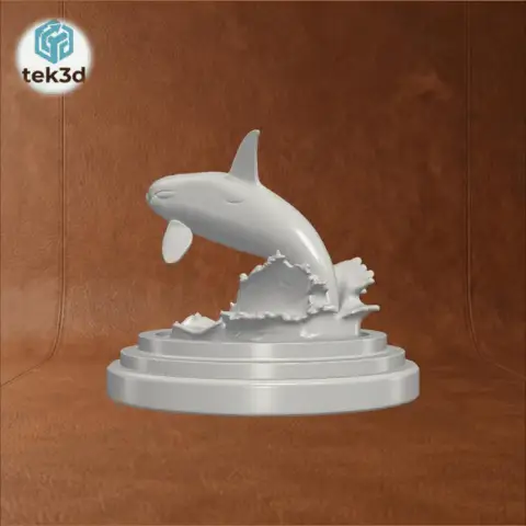 Majestic Orca: Ocean’s Apex Predator 3D Model