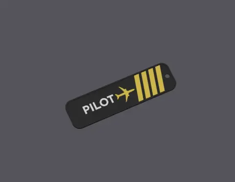 Captain Pilot Bag Charm – 3D Printable STL