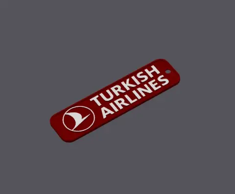 Turkish Airlines Inspired Bag Charm – 3D Printable STL