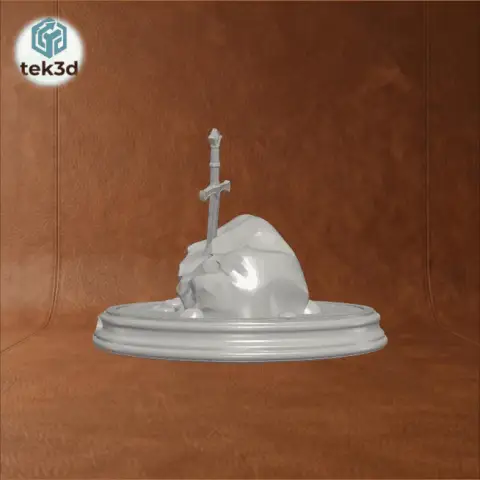 The Legend Reborn: Sword in the Stone Diorama 3D Model