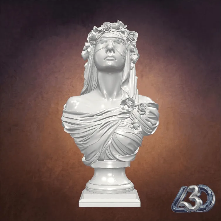 Veiled Lady with Roses Bust_y.gif
