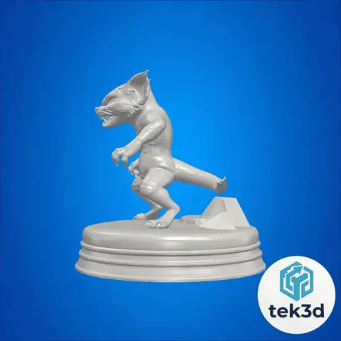 The Demonic Feline: Evil Tom Monster 3D Model