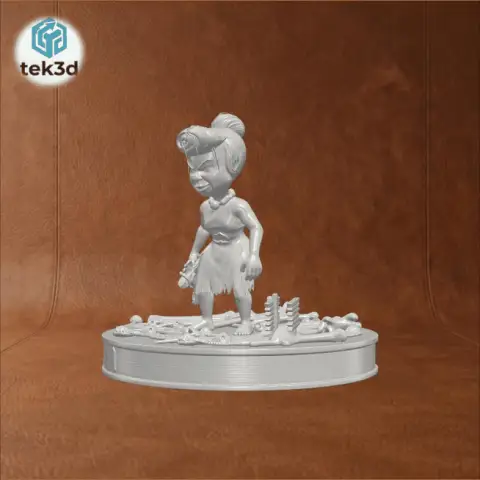 The Cave Matriarch: Evil Wilma Flintstone 3D Model