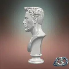 Tony Stark Iron Man Bust_y.gif