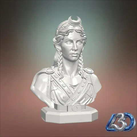 Goddess of the Hunt & Moon Artemis Bust