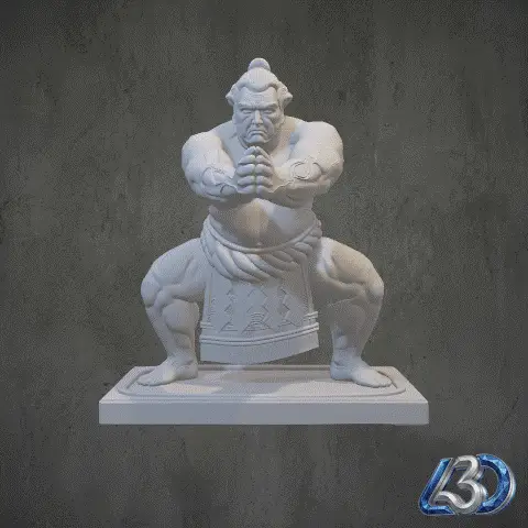 Sumo Wrestler Statue