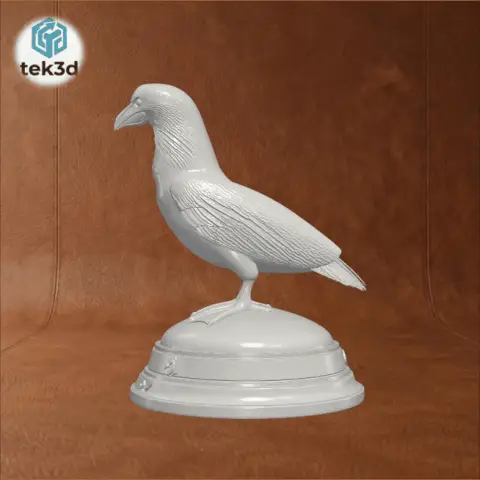 Blue-Footed Booby: Exquisite Bird Sculpture 3D Model