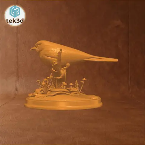 The Bushtit: Delicate Nature-Inspired 3D Model